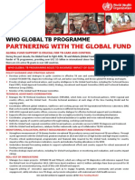 Partnering With The Global Fund: Who Global TB Programme