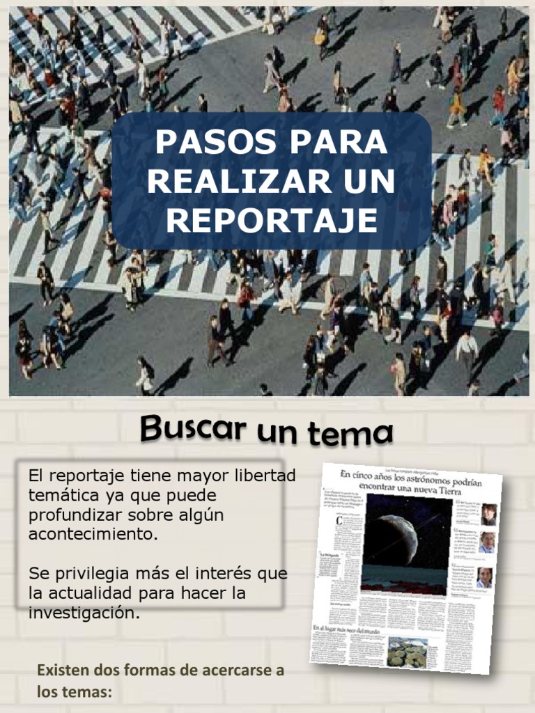 Pasos Para Realizar Un Reportaje (1)