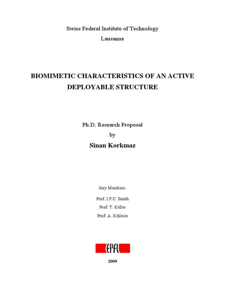 Biomimetic Characteristics of An Active Deployable Structure | PDF