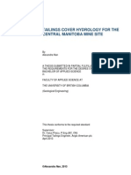 2013 - Nan - Tailings Cover Hydrology For The Central Manitoba Mine Site