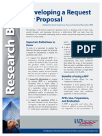 Developing A Request For Proposal