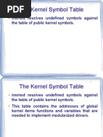 Insmod Resolves Undefined Symbols Against The Table of Public Kernel Symbols