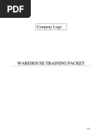 Sample Warehouse Training Packet