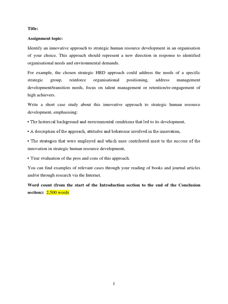 Strategic Human Resource Development | PDF | Human Resource Management