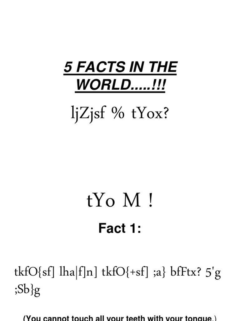5 Fun Facts That Make You Laugh | PDF | Teaching Methods & Materials