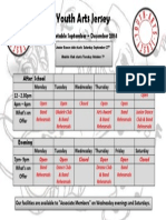 YAJ Timetable Sept-Dec 2014