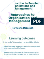 Week 5 Approaches to Organisation and Management (1)