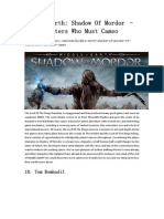 Middle-Earth_ Shadow of Mordor – 10 Characters Who Must Cameo