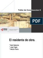 Taller de Construccion - Residente de Obra