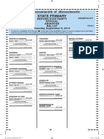 Swampscott Republican Sept. 9, 2014 Primary Ballot