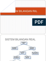 Sistem Bilangan Riil Kalkulus Sem 1