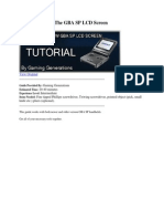 How To Replace The GBA SP LCD Screen