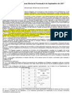 Ley 140 Regimen Electoral - 6 de Septiembre 1857 - Mod