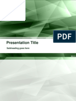 Presentation Title: Subheading Goes Here