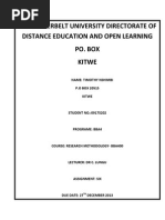 Download  Research Proposal Sample by Timothy Nshimbi SN239167191 doc pdf