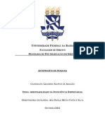 Anteprojeto Leandro Aragão - Arbitrabilidade Da Insolvência Empresarial (Final)