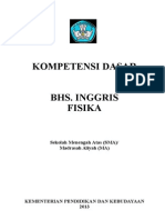 Kompetensi Dasar BHS Inggris Dan Fisika