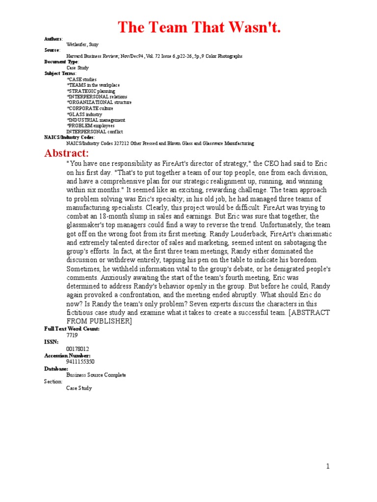 The team that wasnt essay 06 picture