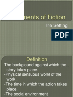 Elements of Fiction The Setting