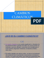 CAMBIOS CLIMÁTICOS