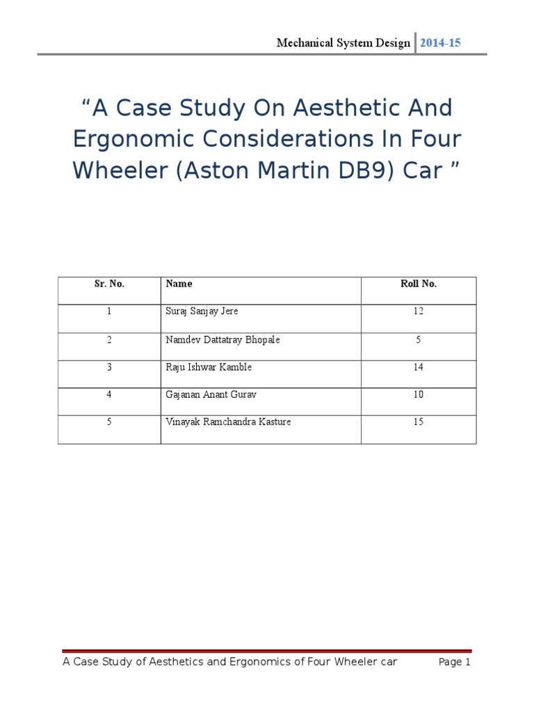Ergonomics and aesthetics picture