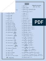 Formulas de Derivación e Integración