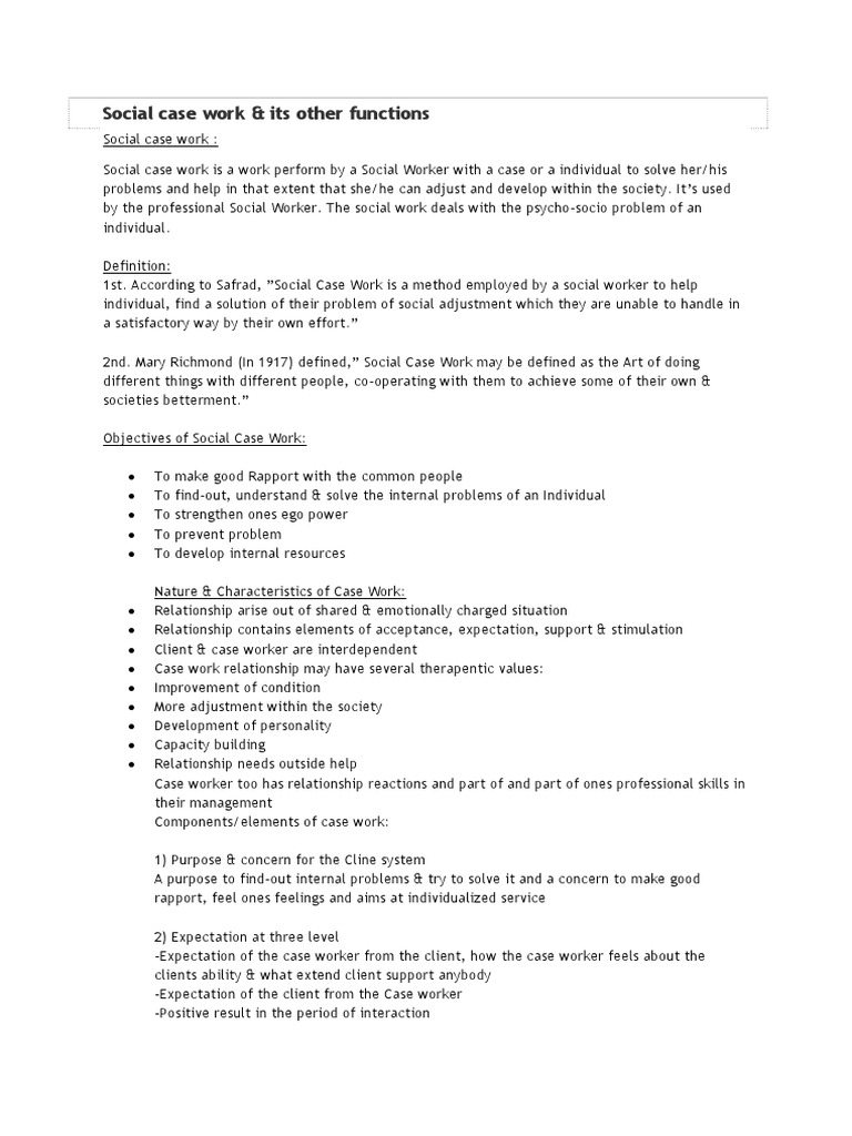 Social work case study assignment examples image