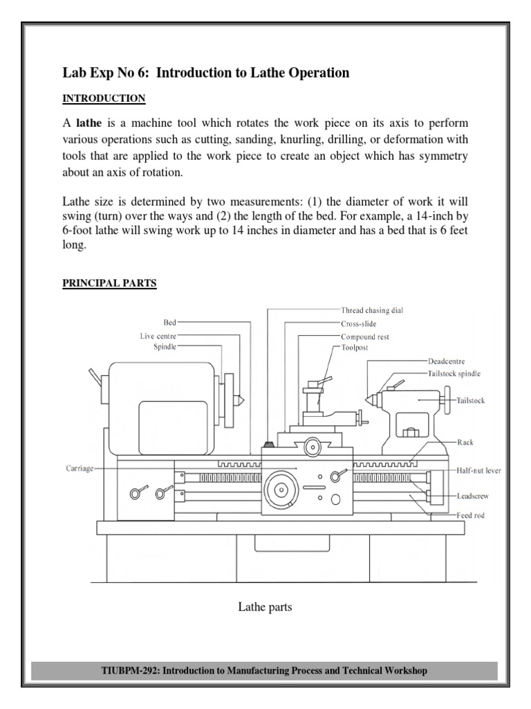 Lathe Operation Basics and Safety | PDF | Crafts | Industries