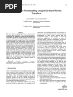 Download Robust Video Watermarking using Multi-Band Wavelet Transform by IJCSI Editor SN23918264 doc pdf