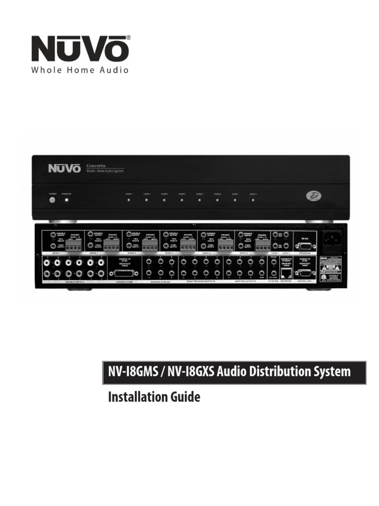 NV-D460/NV-D2120 Amplifier Installation Guide | PDF | Noise | Hearing Loss