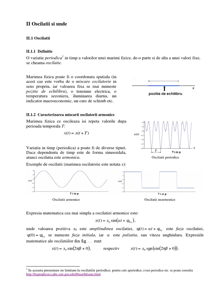 Oscilatii Si Unde