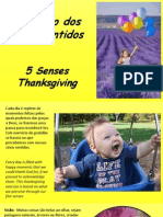 Gratidão Dos Cinco Sentidos - Five Senses Thanksgiving