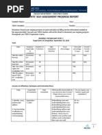 Toefl Self Assessment Progress Report