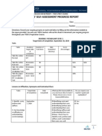 Toefl Self Assessment Progress Report