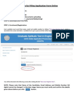 Procedure forFillingApplication FormOnline PDF