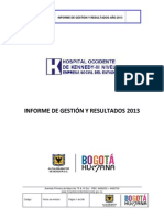 Informe de Gestión 2013