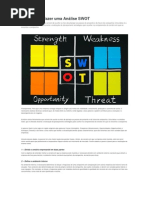 Saiba Como Fazer Uma Análise SWOT