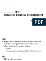Budget 2014: Impact On Business & Employment: by Group 2