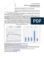 OECD Unemployment Rate Nudges Up To 7.4% in July 2014