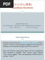 Download KANBAN SYSTEMppt by zohairimtiaz SN239193343 doc pdf