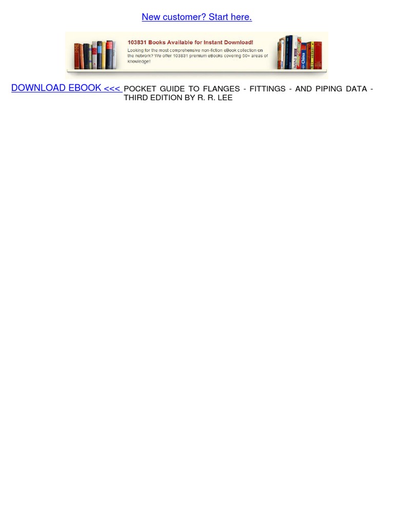 New Customer? Start Here. Pocket Guide To Flanges Fittings and