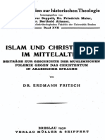 Fritsch, Erdmann (1930) Islam Und Christentum Im Mittelalter
