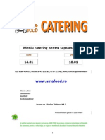 Meniu Catering