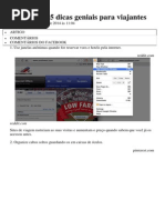 Confira 35 Dicas Geniais Para Viajantes