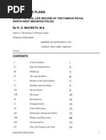 Download Policing the PlainsBeing the Real-Life Record of the Famous North-West Mounted Police by MacBeth RG by Gutenbergorg SN2392045 doc pdf