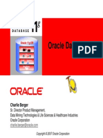 Datamining - Oracle Data Mining 11G - Oracle In-Database Analytics