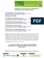 Resíduos Da Construção Civil Impactos e Benefícios