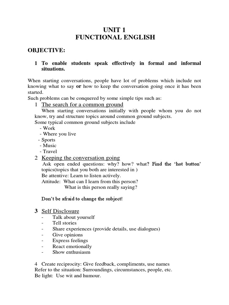 Effective Conversation Skills Guide | PDF | Nonverbal Communication ...