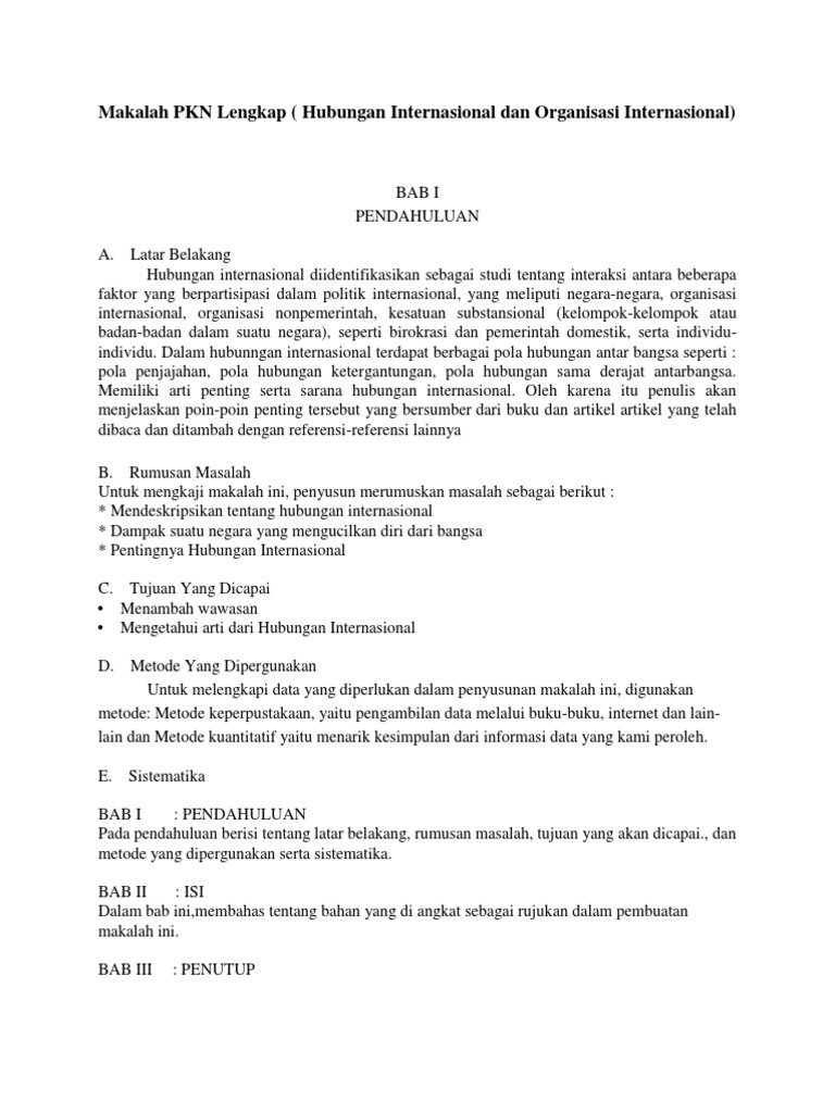 Makalah Pkn Lengkap