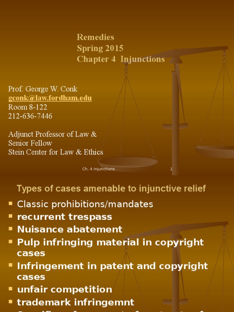 Injunctions Chapter 4 Federal Rules Of Civil Procedure Injunction